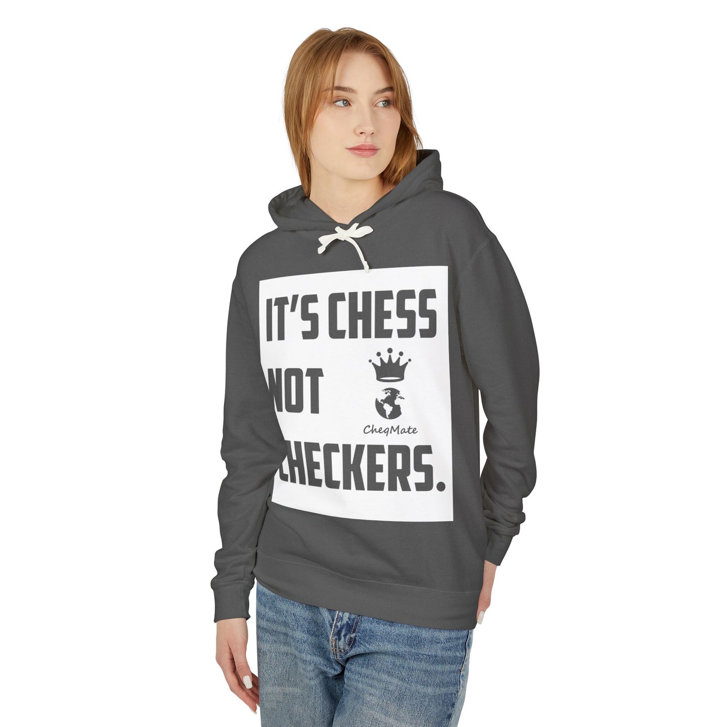 Chess Not Checkers Hoodie — "It’s Chess Not Checkers" Casual Chess Player Pullover