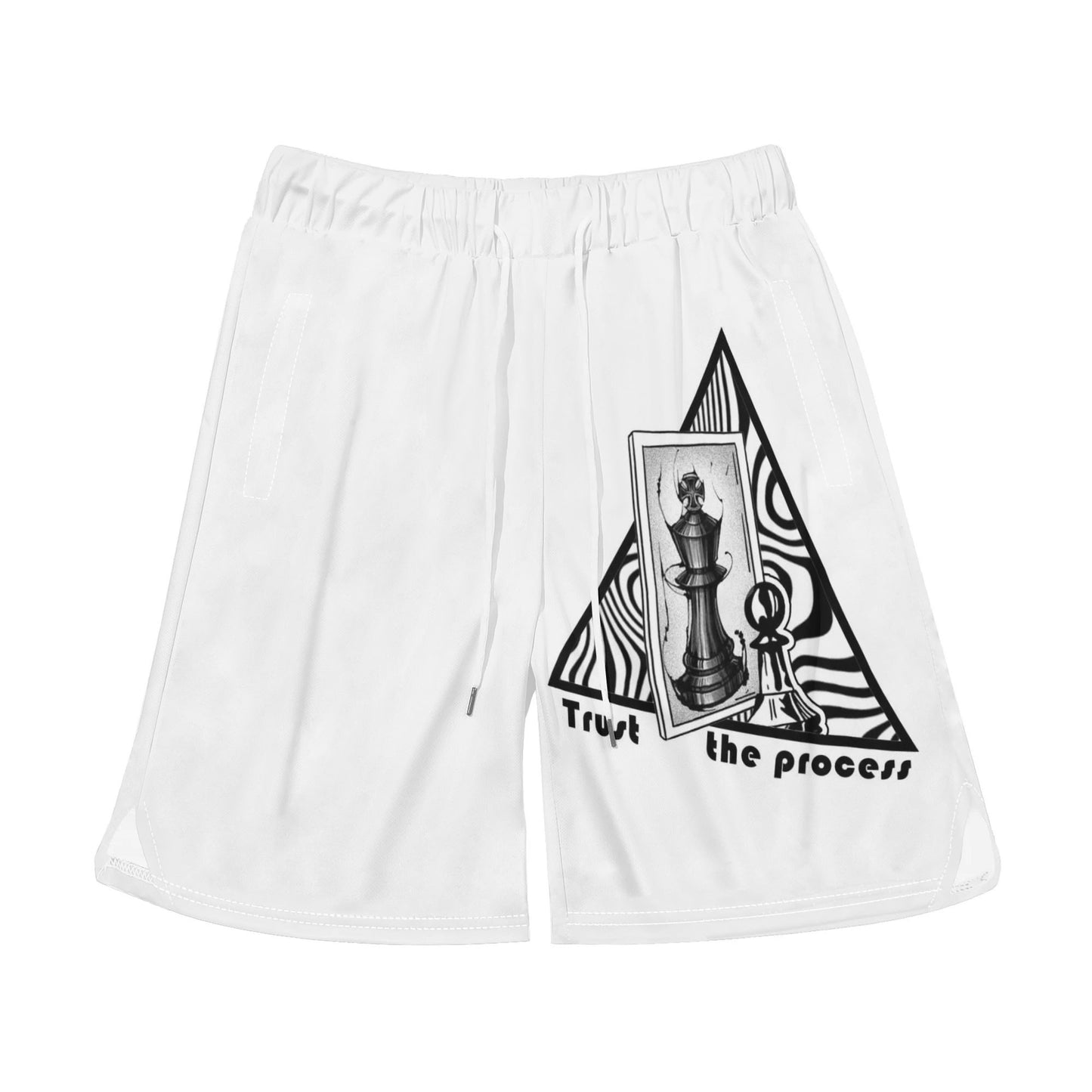 Mens:Cheqmate Mesh Shorts Sea Life Swim Trunks