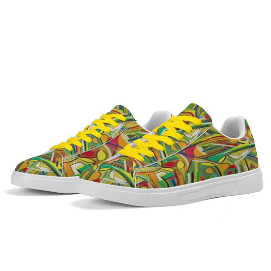 Sneakers: Adult Low Top Abstract Sneakers