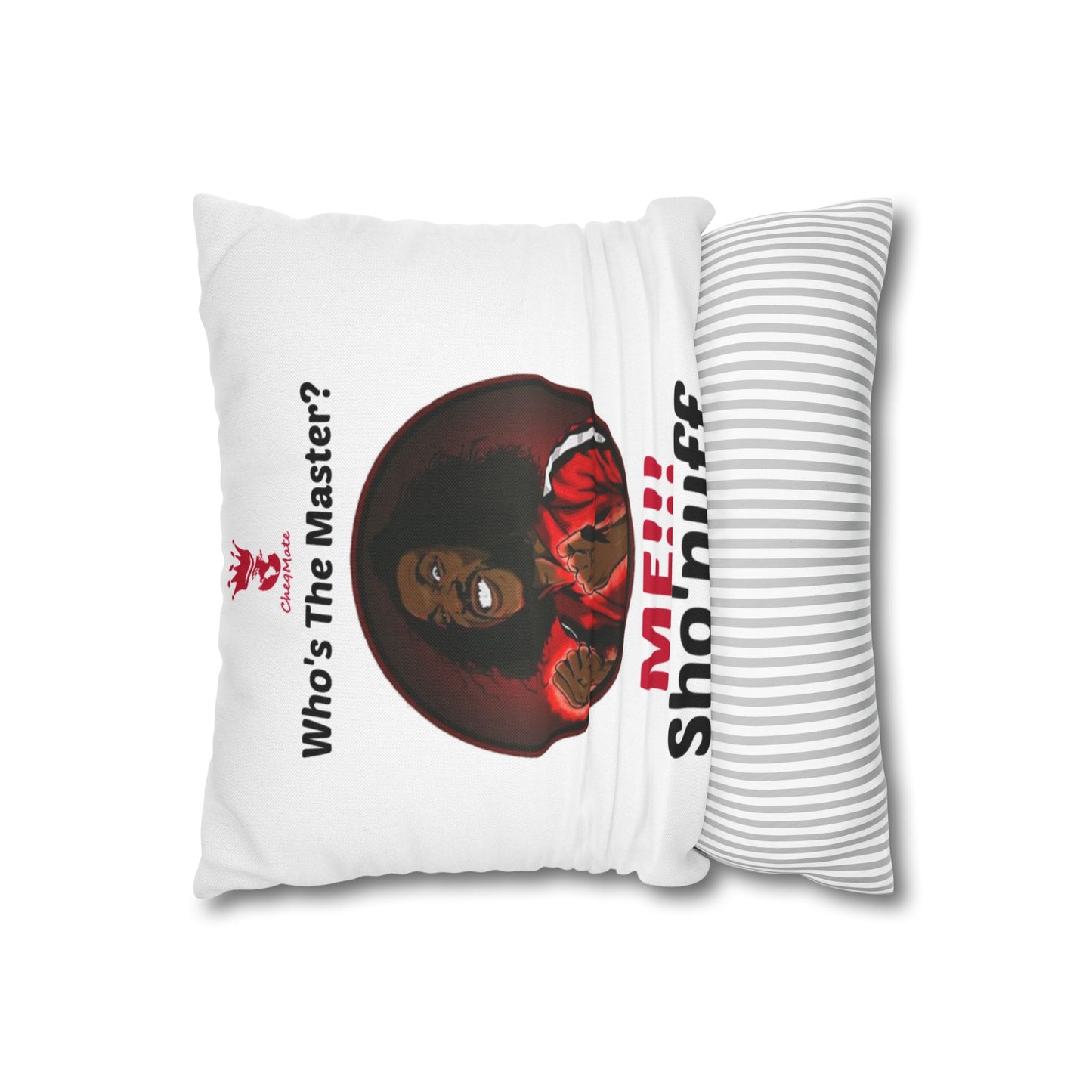 Who's The Master Spun Polyester Square Pillow Case