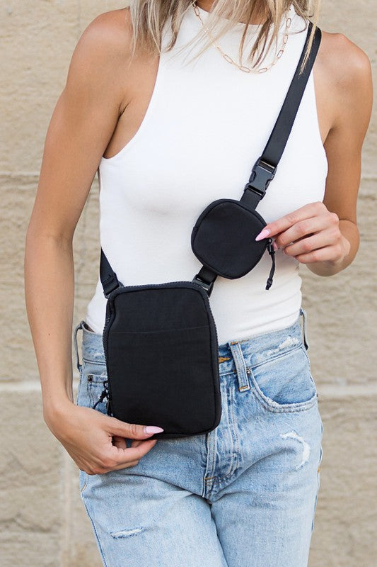 Bags: Eva Clippable/ Removable Coin Pouch Crossbody
