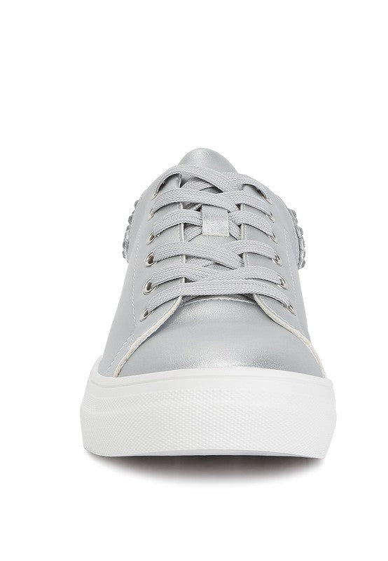 Shoes: Gems Diamante Embellished Sneakers