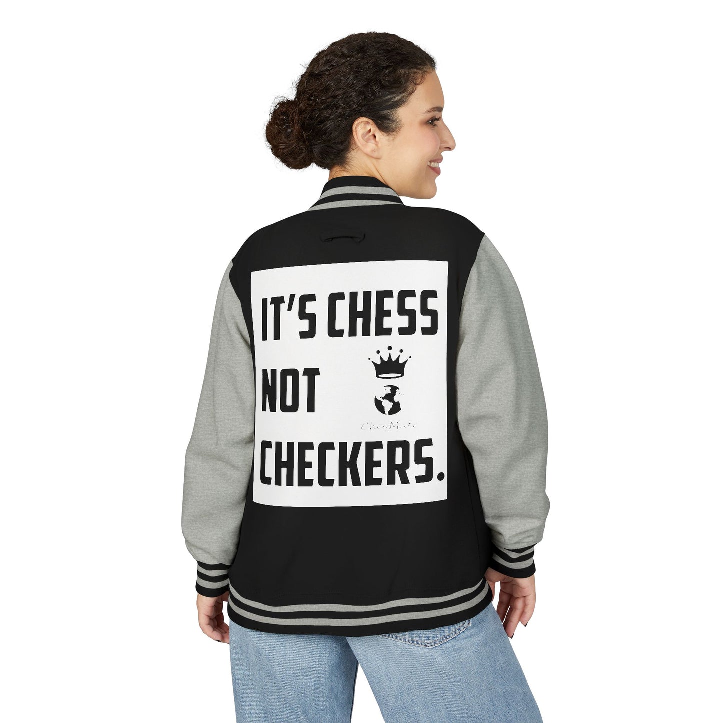 CheqMate Fashion: Letterman Jacket for Chess Players