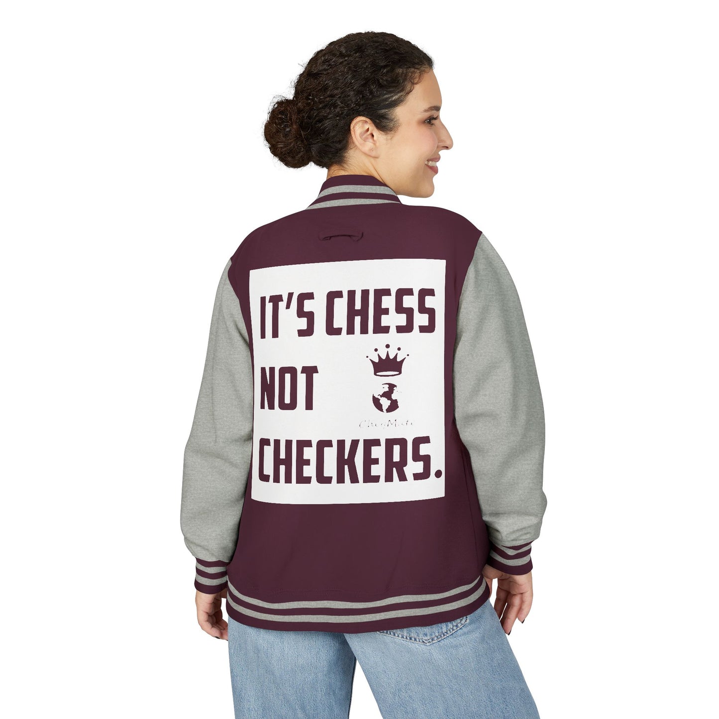 CheqMate Fashion: Letterman Jacket for Chess Players