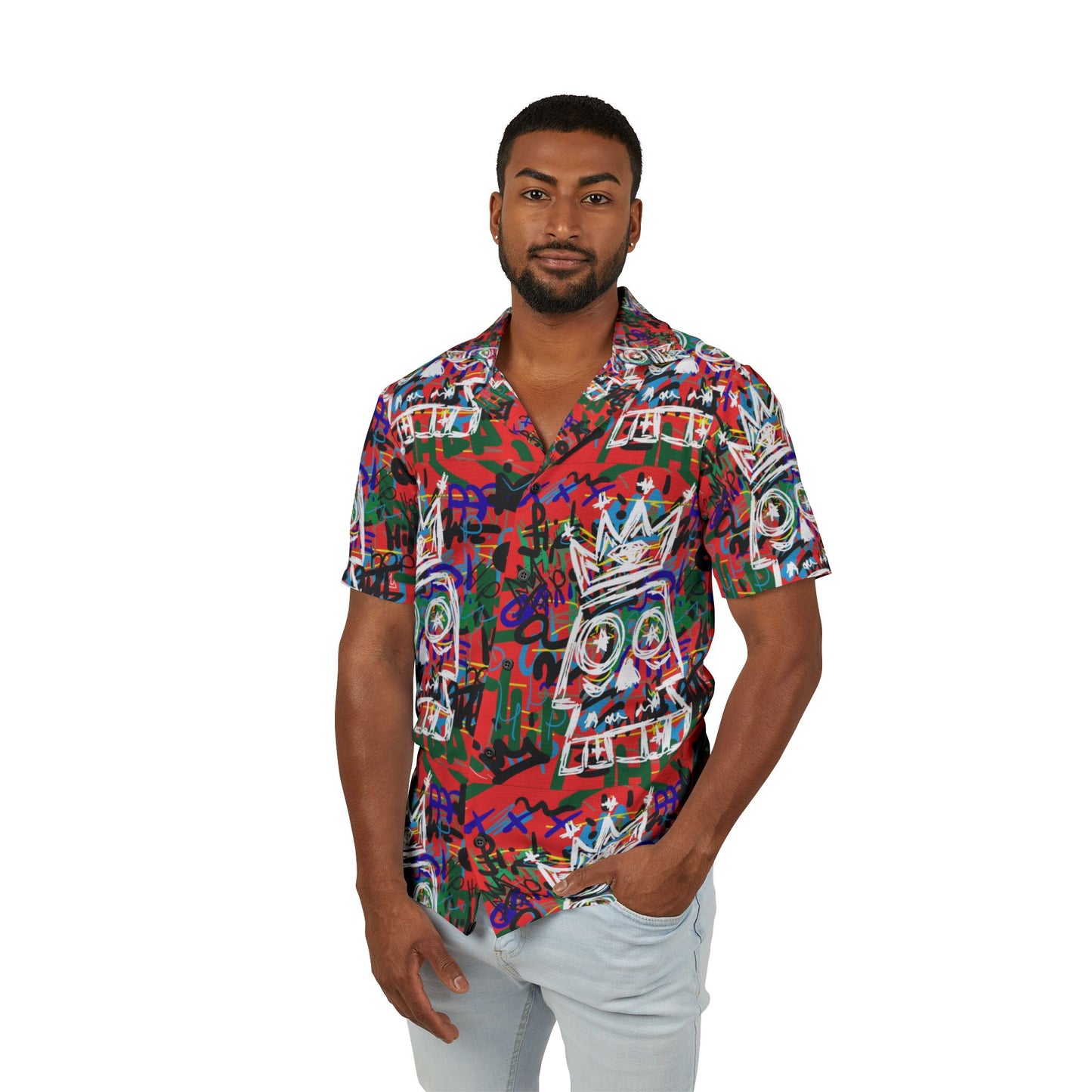 Menswear: Custom Basquiat Inspired Button Down