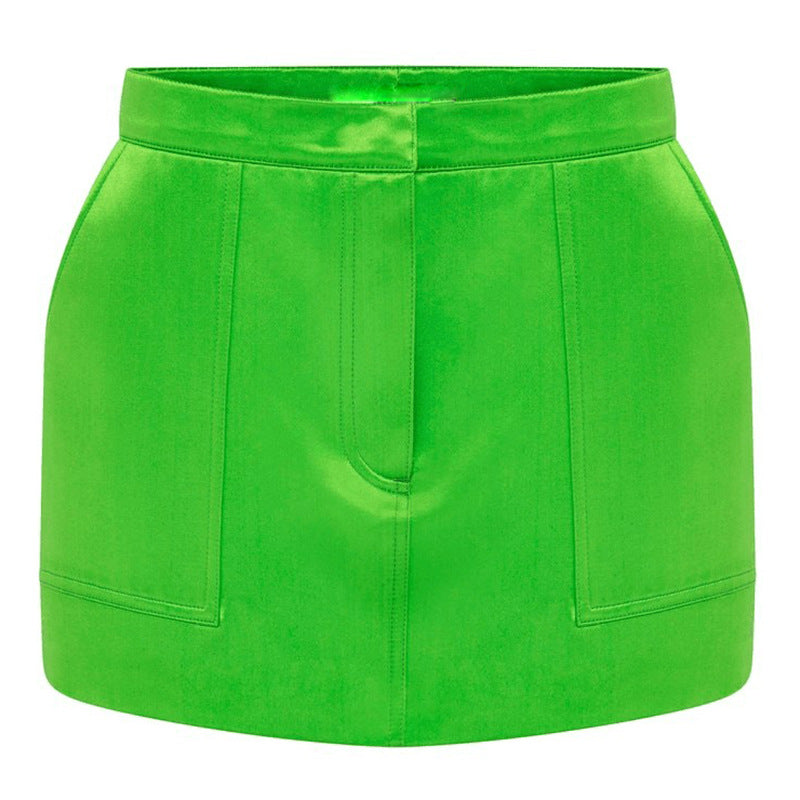 Two Piece Set: Double Breasted Short Mid Length Dress Set