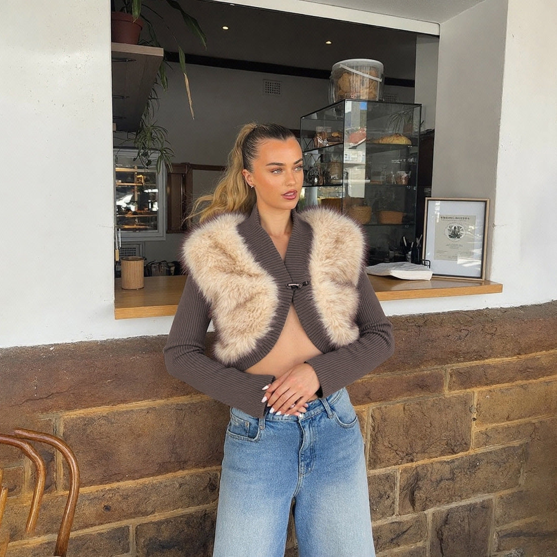 Jacket: Cropped Ultra Plush Cardigan Jacket