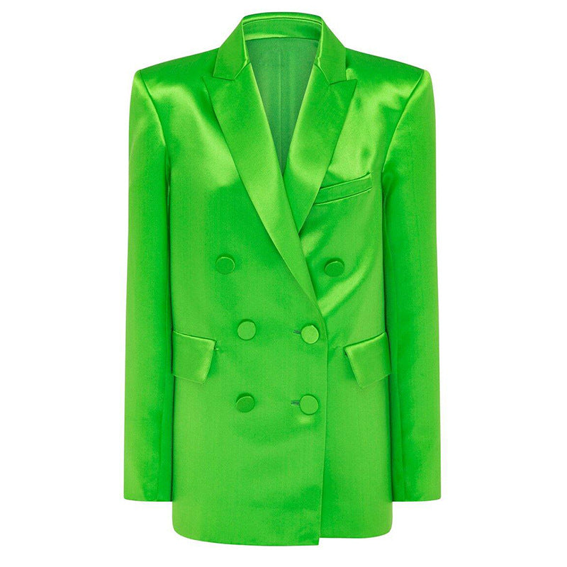 Two Piece Set: Double Breasted Short Mid Length Dress Set