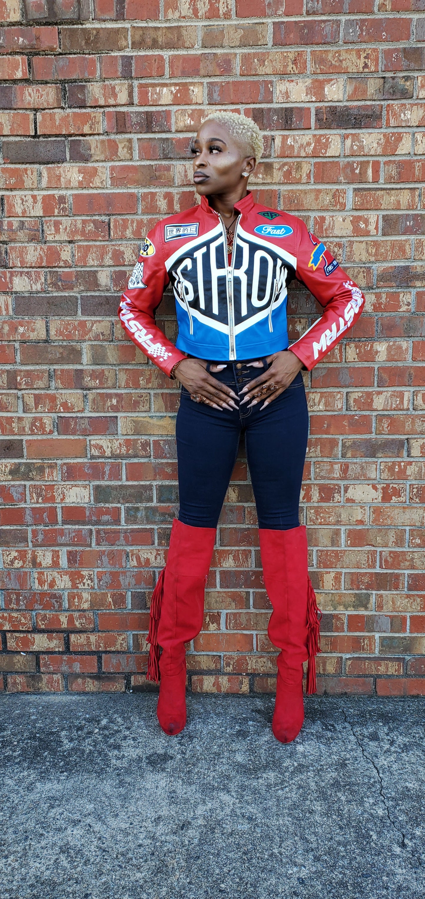 Jacket: Womens First Row Motor Bike