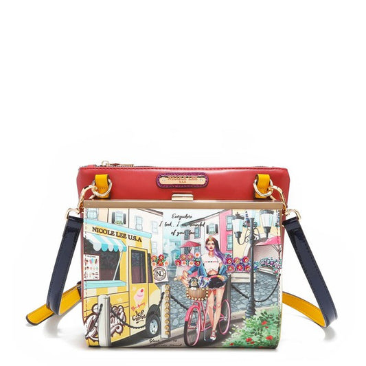 Handbags: NICOLE LEE  COZY STREET IN MILAN CROSSBODY