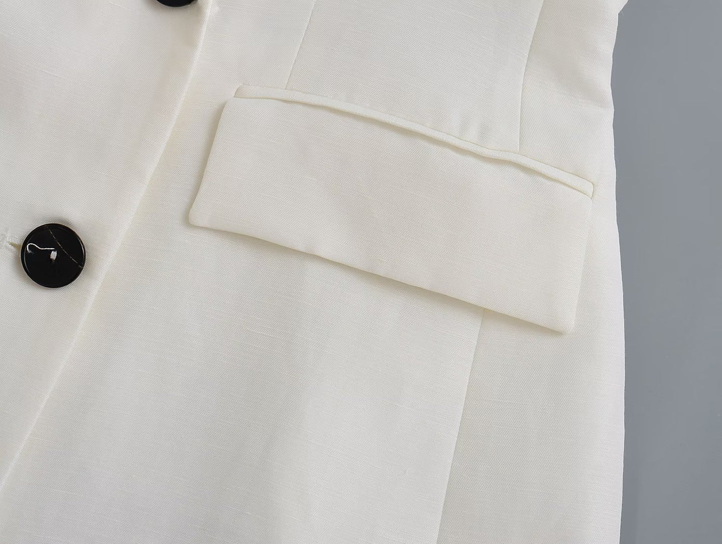 Suits: Silk Satin Texture Long Blazer Suit