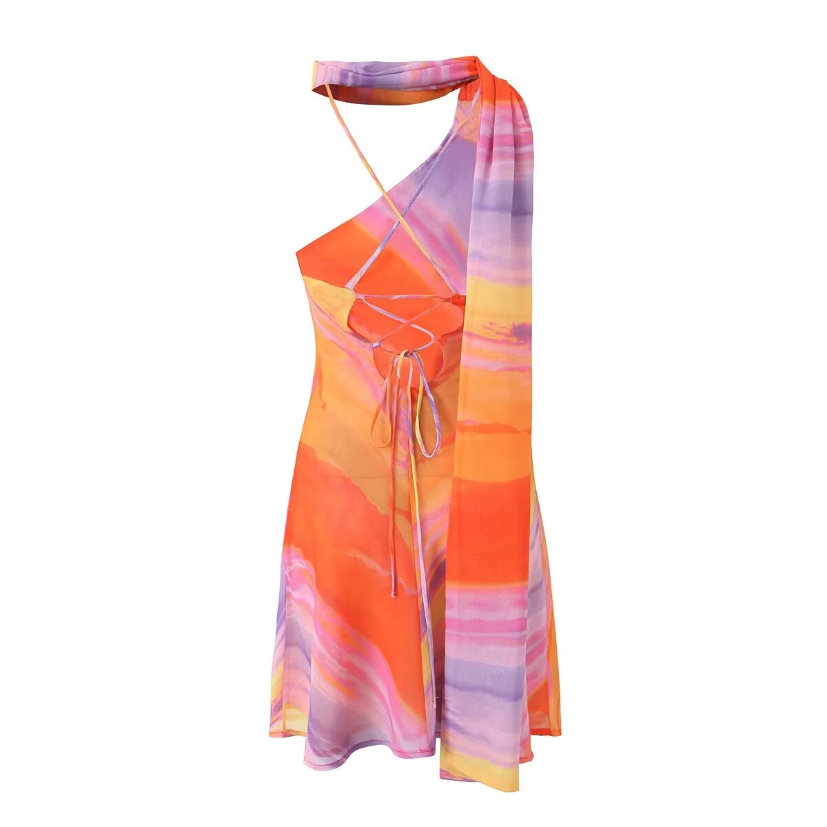 Dress: Light Chiffon Printed Dress