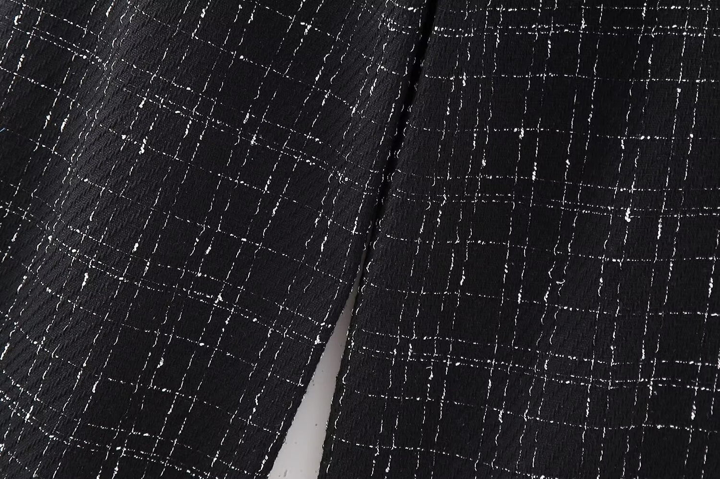 2 Piece: Jacquard Texture Decorated Row Button Vest Wide Leg Pants