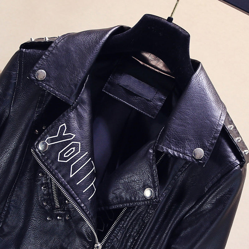 Jackets: Leather Coat Epaulet Belt
