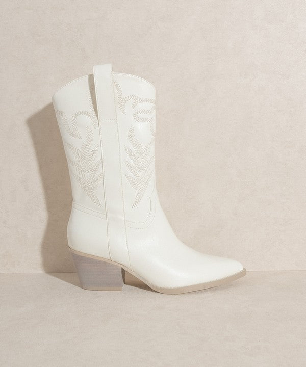 Shoes: Oasis Society Embroidered Short Boot