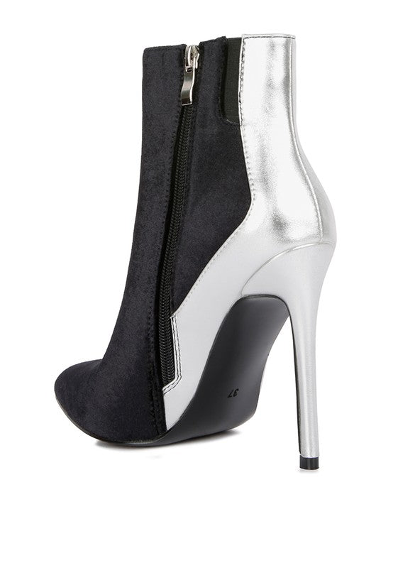 Shoes: SLADE Metallic Highlight High Heeled Ankle Boots