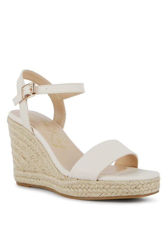 Shoes: Augie Woven Wedge Sandals