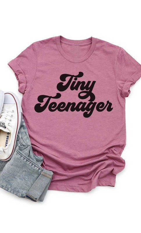 Kids. Retro Tiny Teenager Kids Graphic Tee