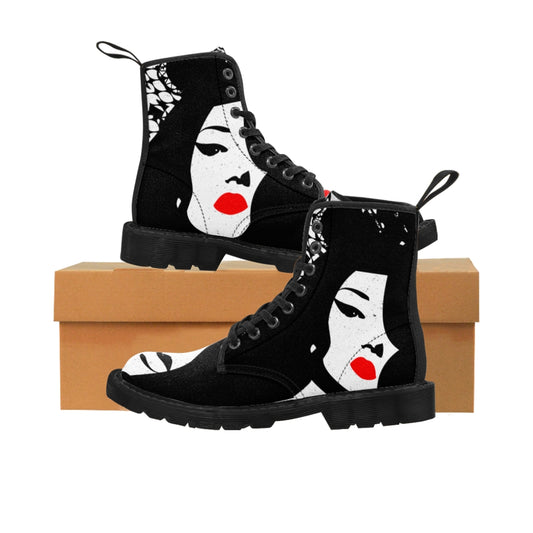 Shoes: Customized Women's Canvas Boots