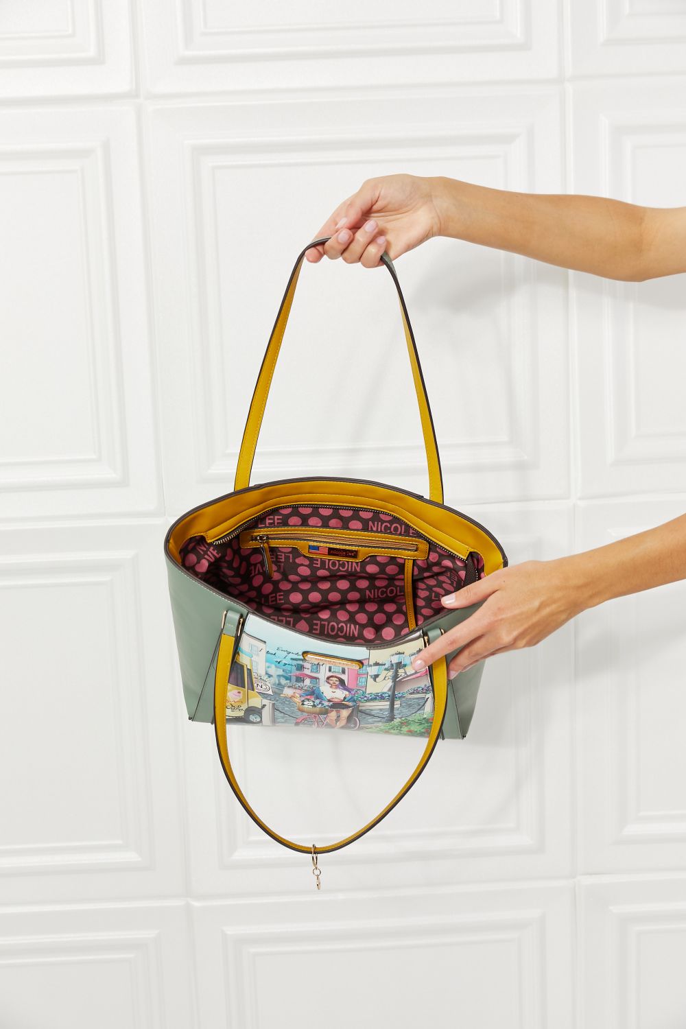 Handbags: Nicole Lee USA Around The World Handbag Set