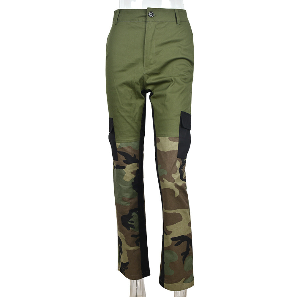Pants: Camouflage Sexy Slim Fit Casual Zipper Pocket Trousers
