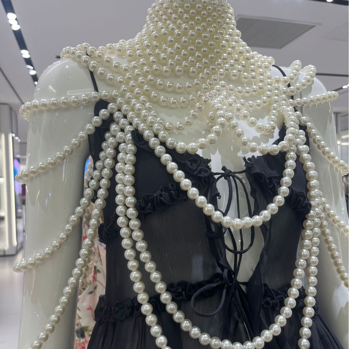 Jewelry: Pearl Necklace Necklace Hand Woven Shoulder Chain Shawl