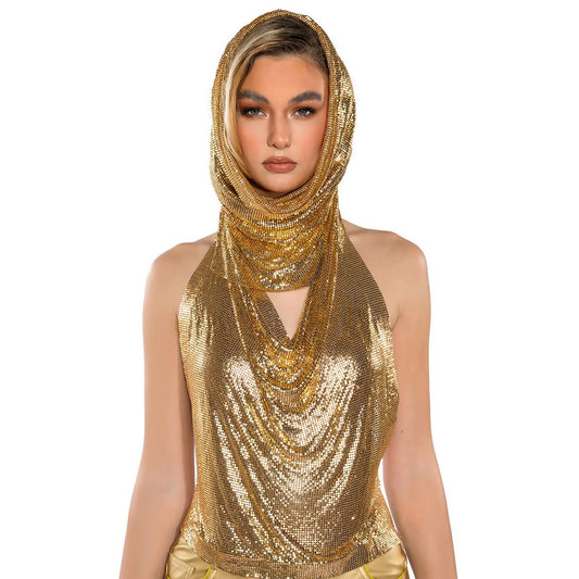 Tops: Sequin Sling Headscarf Set