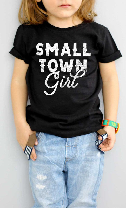 Kids. Retro Small Town Girl Kids Graphic Tee